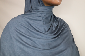 Denim Grey Jersey Hijab