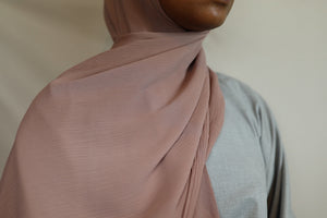 Blush Crinkled Chiffon