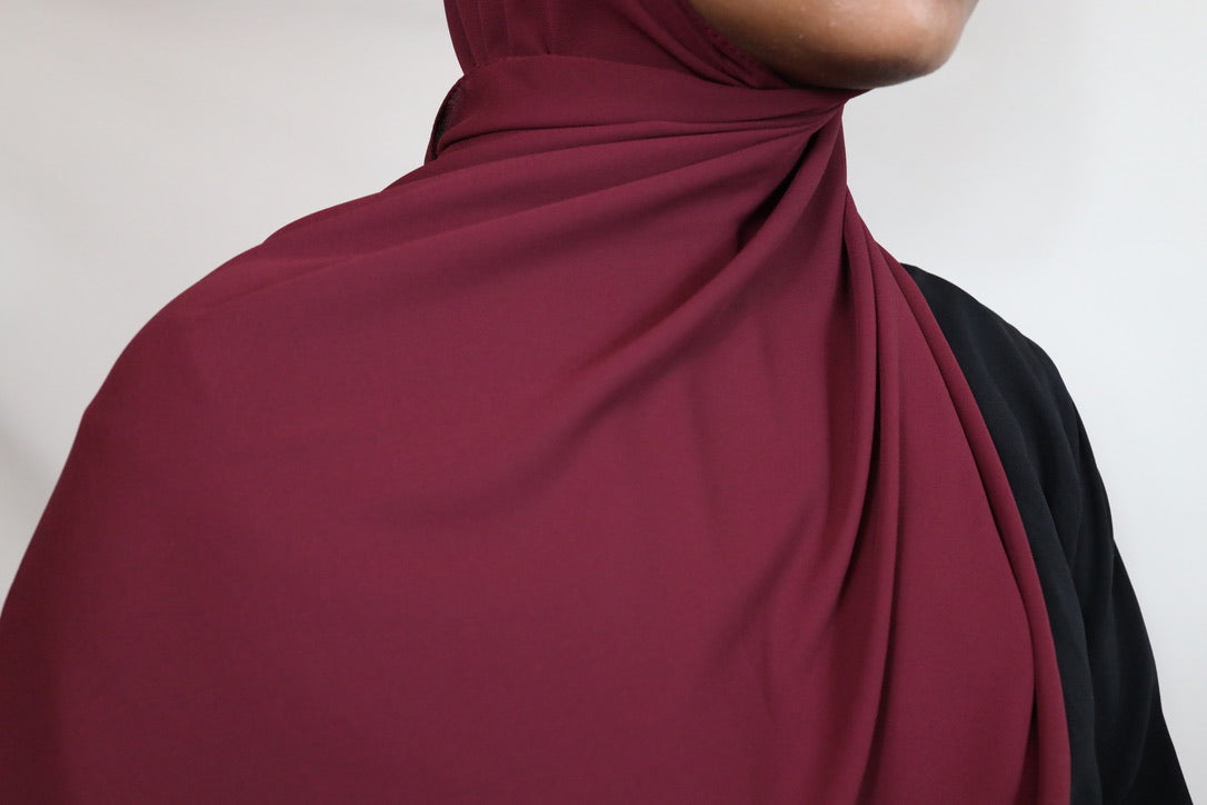 Deep Red Premium Crepe