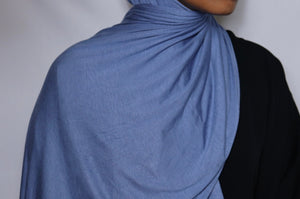 Storm Blue Jersey Hijab