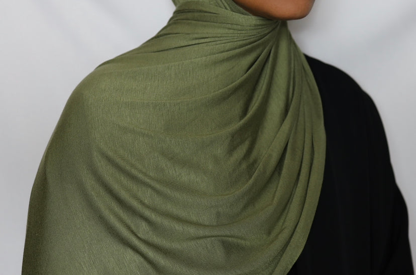 Olive Jersey Hijab